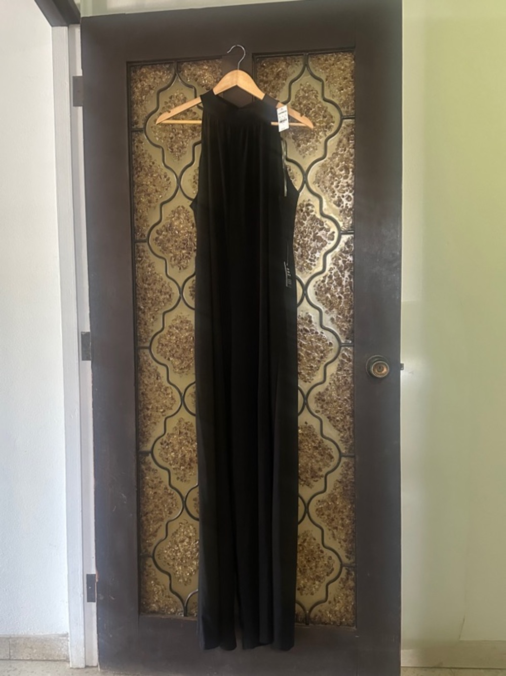 Express Black Sleeveless jumpsuit size Large.